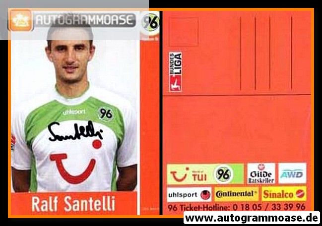 Autogramm Fussball | Hannover 96 | 2002 | Ralf SANTELLI