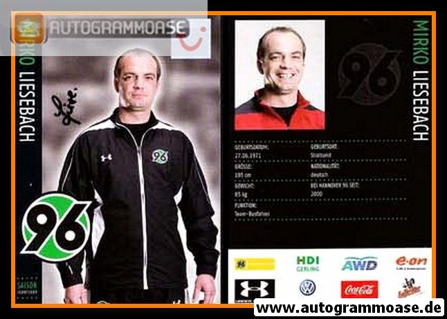 Autogramm Fussball | Hannover 96 | 2008 | Mirko LIESBACH
