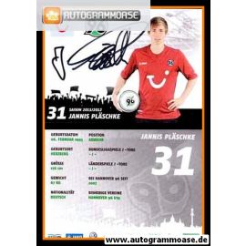 Autogramm Fussball | Hannover 96 | 2011 | Jannis PLÄSCHKE