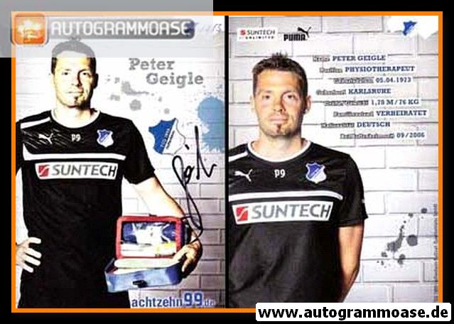 Autogramm Fussball | TSG 1899 Hoffenheim | 2012 | Peter GEIGLE