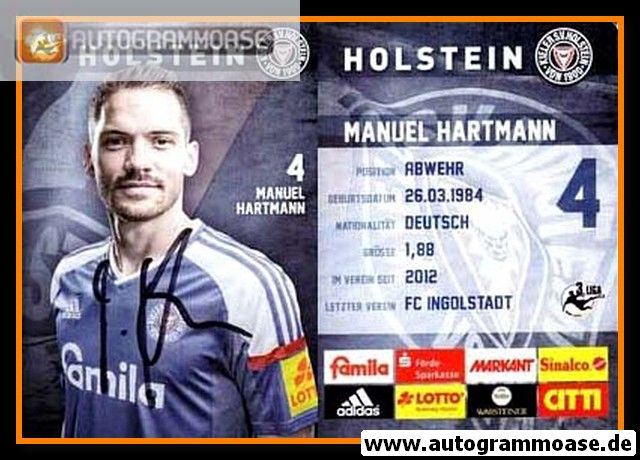 Autogramm Fussball | Holstein Kiel | 2015 | Manuel HARTMANN
