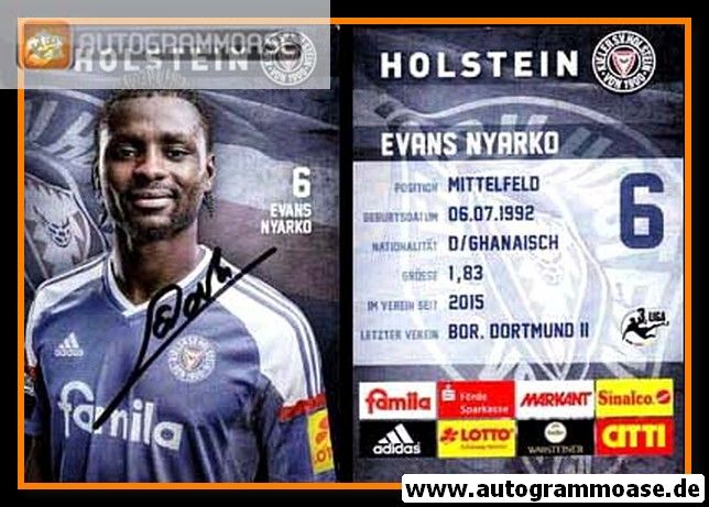 Autogramm Fussball | Holstein Kiel | 2015 | Evans NYARKO