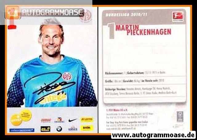 Autogramm Fussball | FSV Mainz 05 | 2010 | Martin PIECKENHAGEN