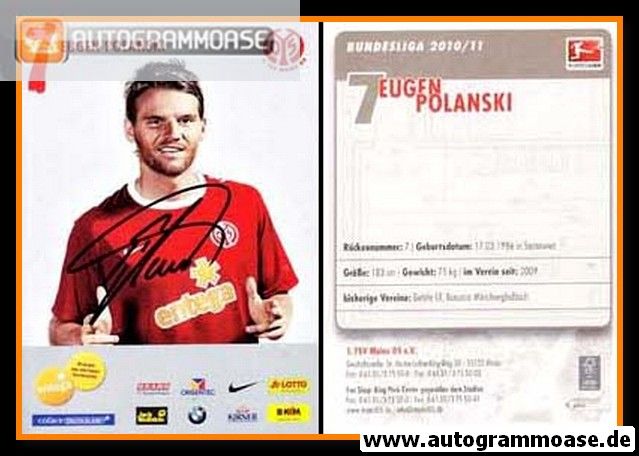 Autogramm Fussball | FSV Mainz 05 | 2010 | Eugen POLANSKI