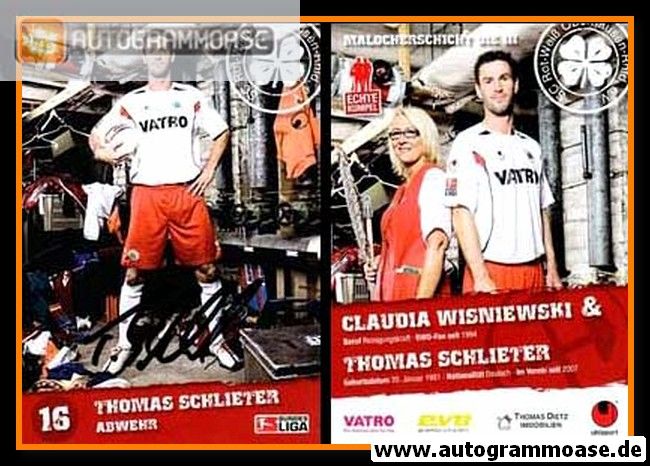 Autogramm Fussball | Rot-Weiss Oberhausen | 2009 | Thomas SCHLIETER