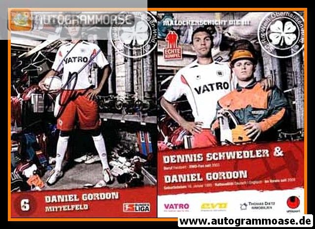 Autogramm Fussball | Rot-Weiss Oberhausen | 2009 | Daniel GORDON