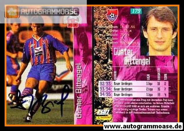 Autogramm Fussball | KFC Uerdingen 05 | 1995 Sabi | Günter BITTENGEL