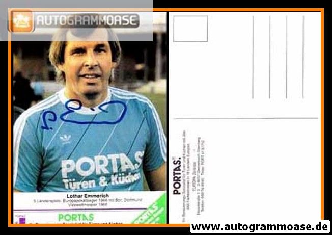 Autogramm Fussball | 1990er Portas | Lothar EMMERICH