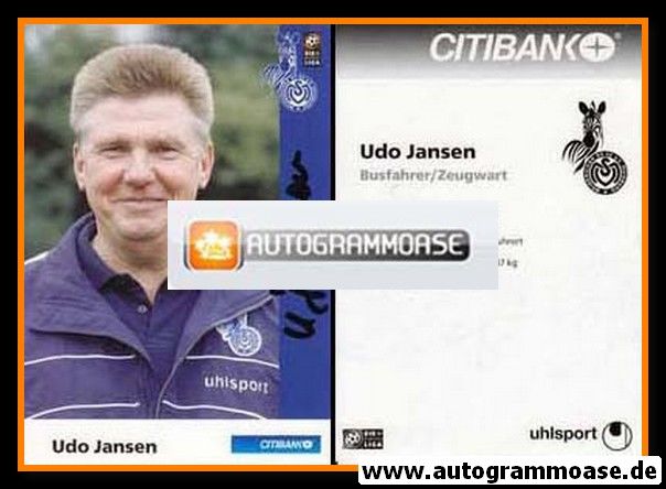 Autogramm Fussball | MSV Duisburg | 2000 | Udo JANSEN