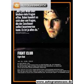 Autogramm Film (USA) | Tom CRUISE | 1999 (Fight Club) 1