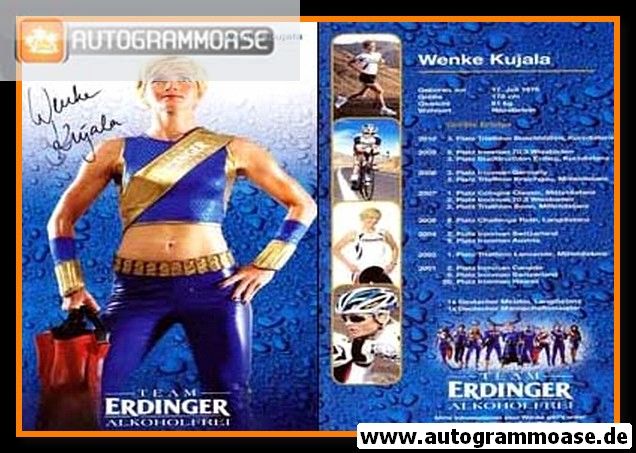 Autogramm Triathlon | Wenke KUJALA | 2010 (Erdinger XL)