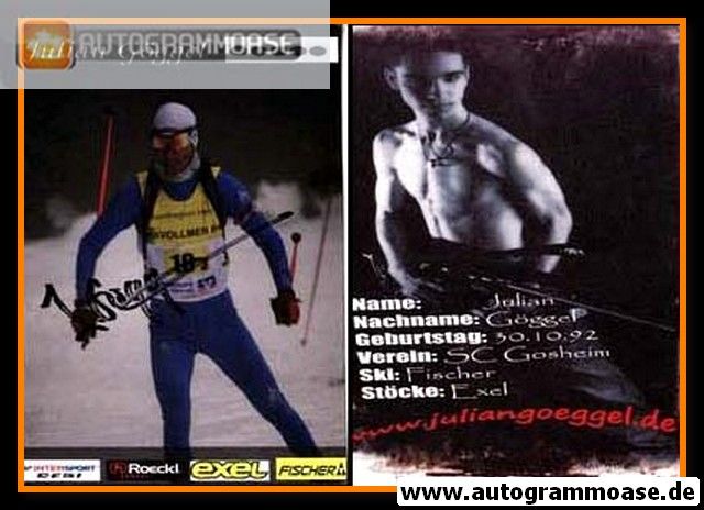 Autogramm Biathlon | Julian GÖGGEL | 2010er (Portrait Color XL)