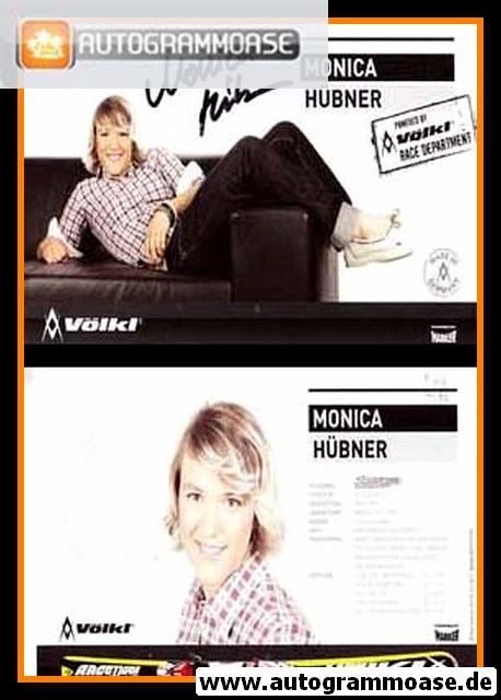 Autogramm Ski Alpin | Monica HÜBNER | 2011 (Völkl XL)