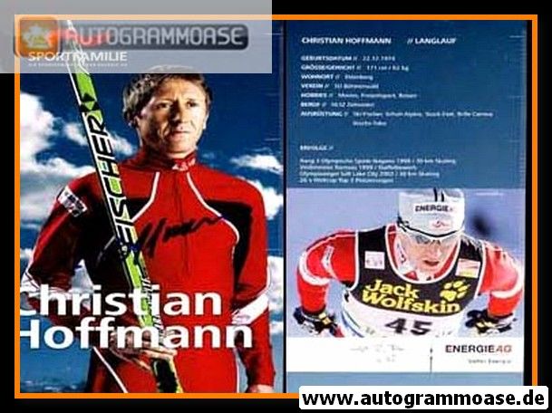 Autogramm Langlauf | Christian HOFFMANN | 2000er (Sportfamilie XL)
