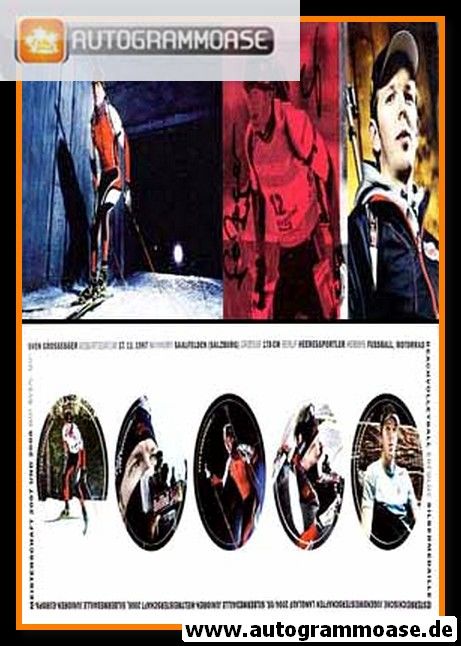 Autogramm Biathlon | Sven GROSSEGGER | 2008 (Collage XL)