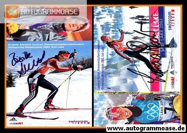 Autogramm Langlauf | Brigitte ALBRECHT-LORETAN | 2002 (Swiss Ski XL)