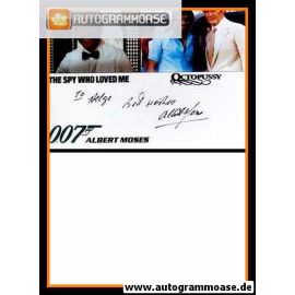 Autogramm Film (UK) | Albert MOSES | 1983 Foto (James Bond)