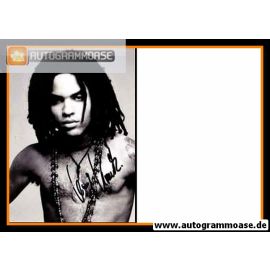Autogramm Rock | Lenny KRAVITZ | 1991 Foto (Portrait SW)