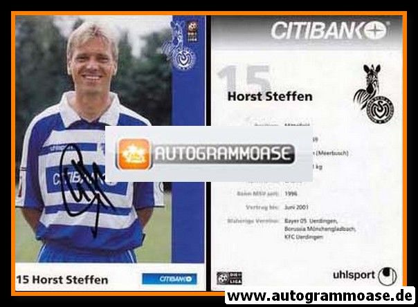 Autogramm Fussball | MSV Duisburg | 2000 | Horst STEFFEN