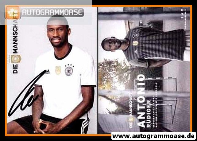 Autogramm Fussball | DFB | 2016 Adidas | Antonio RÜDIGER