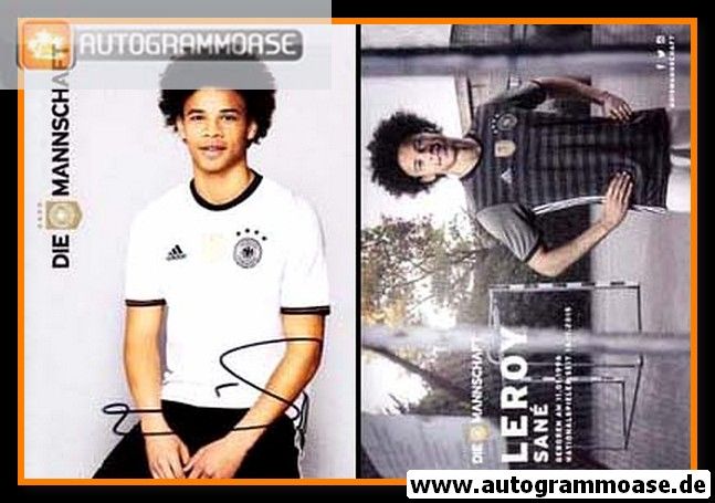 Autogramm Fussball | DFB | 2016 Adidas | Leroy SANE