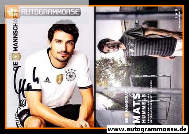 Autogramm Fussball | DFB | 2016 Adidas | Mats HUMMELS