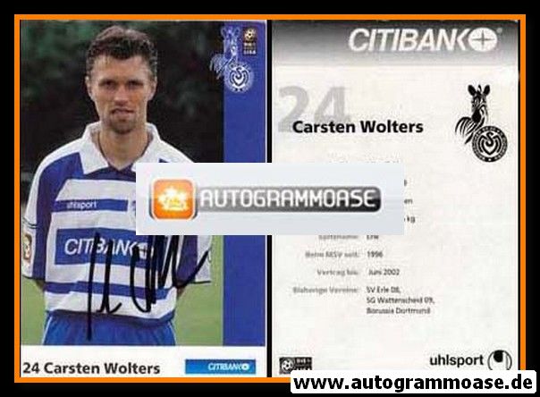 Autogramm Fussball | MSV Duisburg | 2000 | Carsten WOLTERS