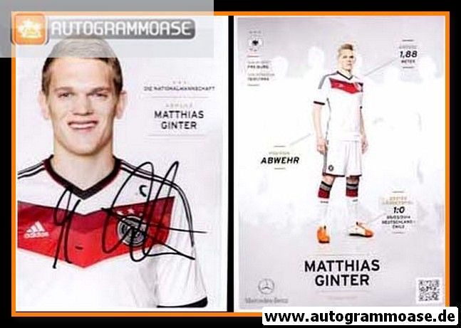 Autogramm Fussball | DFB | 2014 Adidas | Matthias GINTER (3 Sterne)