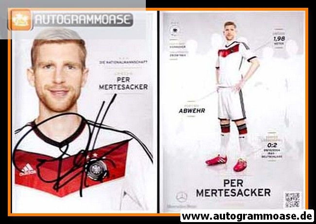 Autogramm Fussball | DFB | 2014 Adidas | Per MERTESACKER (3 Sterne)