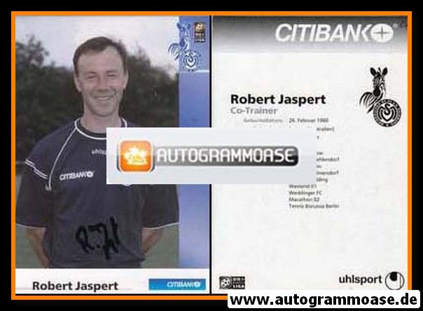 Autogramm Fussball | MSV Duisburg | 2001 | Robert JASPERT