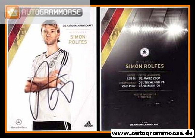 Autogramm Fussball | DFB | 2012 Adidas | Simon ROLFES
