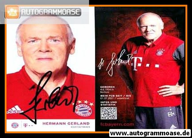 Autogramm Fussball | FC Bayern München | 2016 | Hermann GERLAND