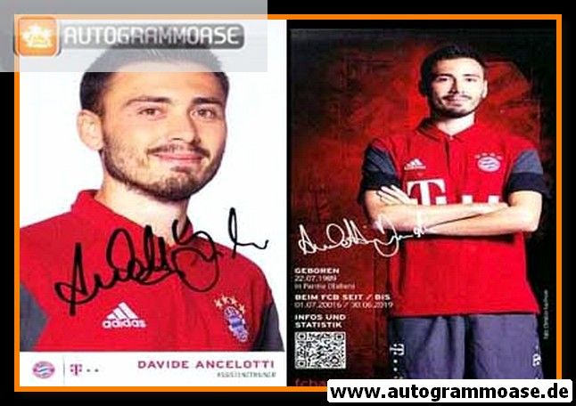 Autogramm Fussball | FC Bayern München | 2016 | Davide ANCELOTTI
