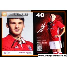 Autogramm Fussball | FC Bayern München | 2016 | Fabian BENKO