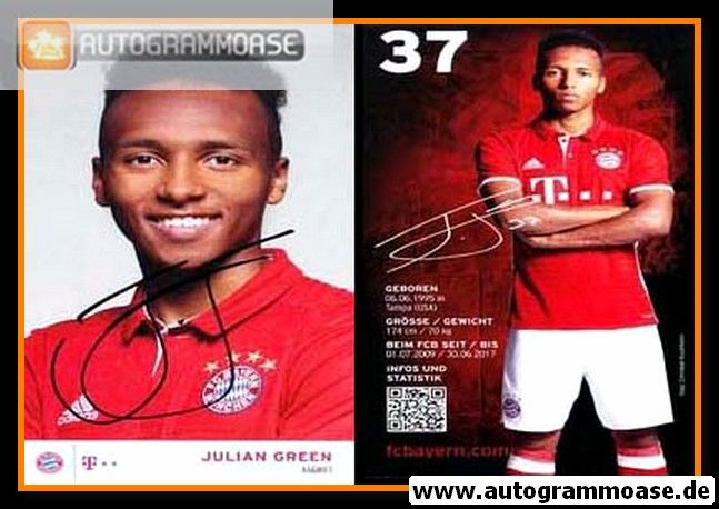 Autogramm Fussball | FC Bayern München | 2016 | Julian GREEN