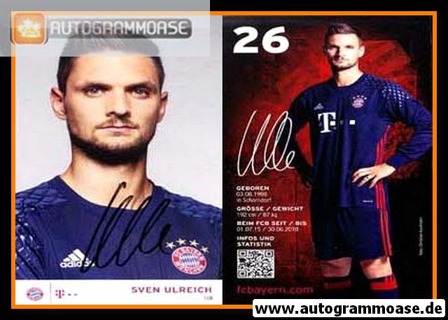 Autogramm Fussball | FC Bayern München | 2016 | Sven ULREICH