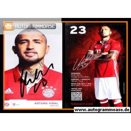 Autogramm Fussball | FC Bayern München | 2016 | Arturo VIDAL