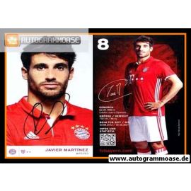 Autogramm Fussball | FC Bayern München | 2016 | Javier MARTINEZ