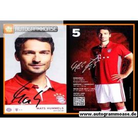 Autogramm Fussball | FC Bayern München | 2016 | Mats HUMMELS