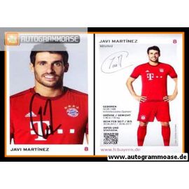 Autogramm Fussball | FC Bayern München | 2015 | Javi MARTINEZ