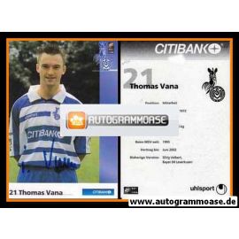Autogramm Fussball | MSV Duisburg | 2001 | Thomas VANA