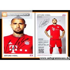 Autogramm Fussball | FC Bayern München | 2015 | Arturo VIDAL