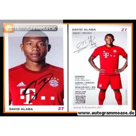 Autogramm Fussball | FC Bayern München | 2015 | David ALABA