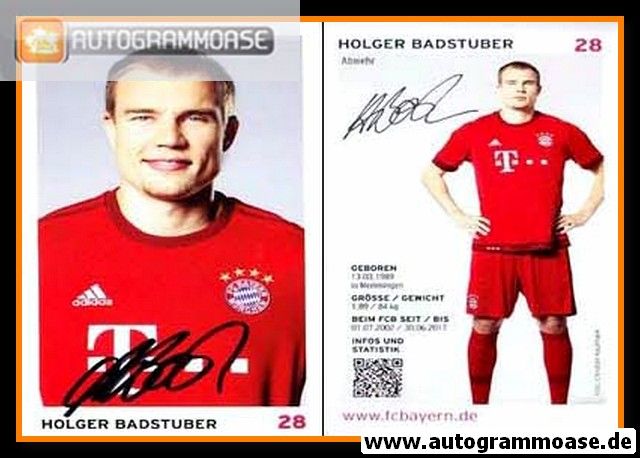 Autogramm Fussball | FC Bayern München | 2015 | Holger BADSTUBER