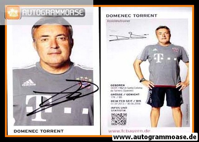 Autogramm Fussball | FC Bayern München | 2015 | Domenec TORRENT