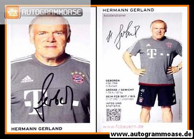 Autogramm Fussball | FC Bayern München | 2015 | Hermann GERLAND