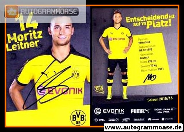 Autogramm Fussball | Borussia Dortmund | 2015 | Moritz LEITNER