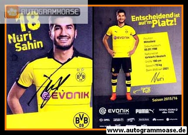 Autogramm Fussball | Borussia Dortmund | 2015 | Nuri SAHIN