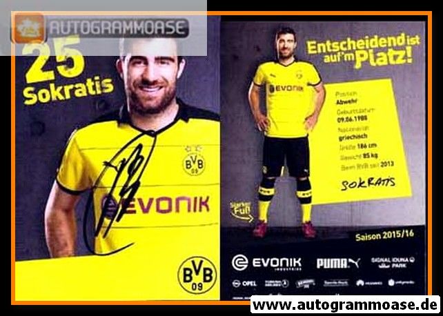 Autogramm Fussball | Borussia Dortmund | 2015 | SOKRATIS