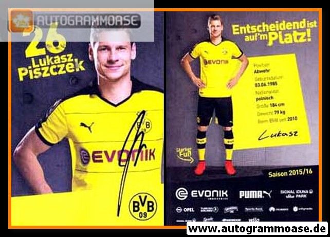 Autogramm Fussball | Borussia Dortmund | 2015 | Lukasz PISZCZEK